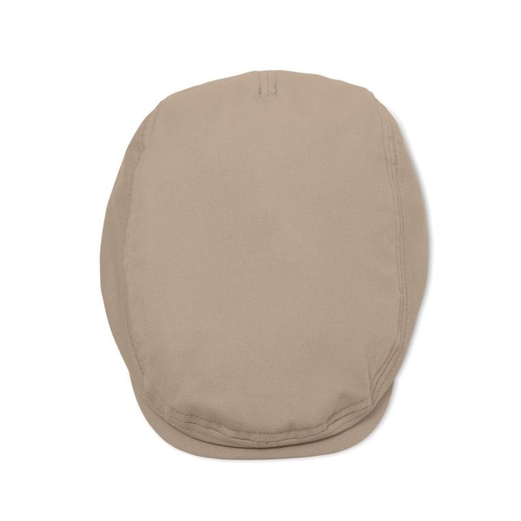 Șapcă plată Newsboy Flat Peak, 235 g/m² Bej
