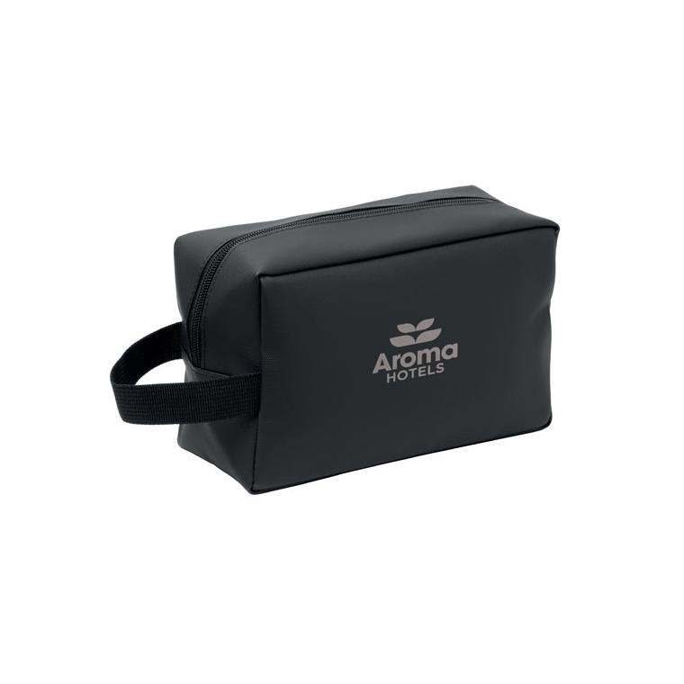 Geantă pentru cosmetice din RPET 600D Doppkit Negru