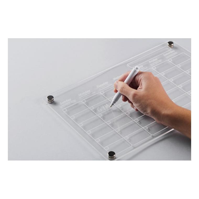 Planificator acrilic magnetic Planit Transparent