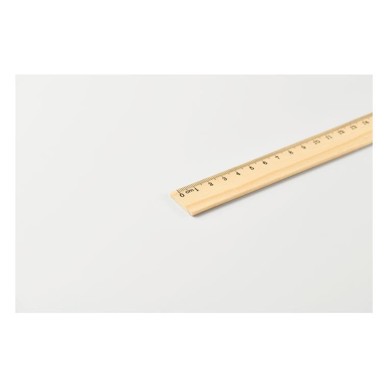 Riglă din lemn Ruler20, 20 cm Natur