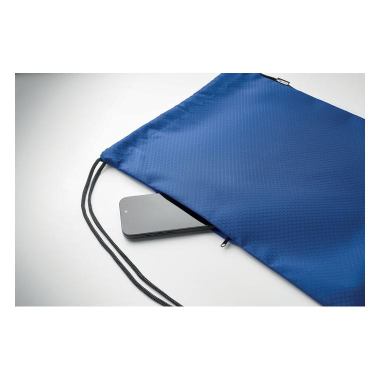 Rucsac cu șnur din RPET 420D Daykit Albastru regal