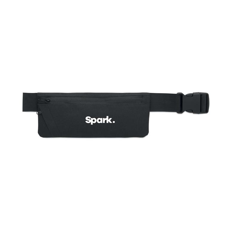Borsetă sport din RPET 600D Moderate Negru