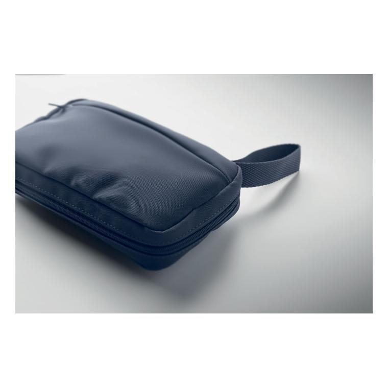 Geantă pentru cosmetice din RPET 600D Vanit Navy 