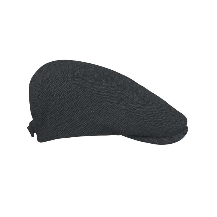 Șapcă plată tip Newsboy Blind Peak, 320 g/m² Negru