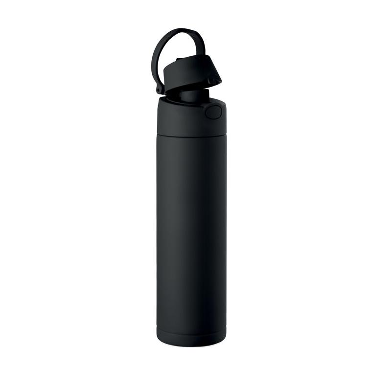 Sticlă cu perete dublu Toien Two, 500 ml Negru