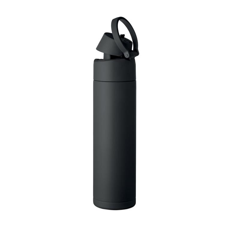 Sticlă cu perete simplu Toien One, 650 ml Negru