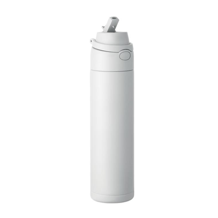 Sticlă cu perete simplu Toien One, 650 ml Alb