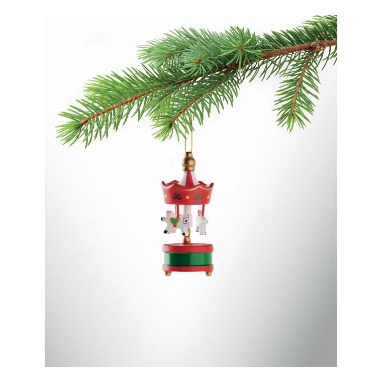 Ornament carusel din lemn Whirl Roșu