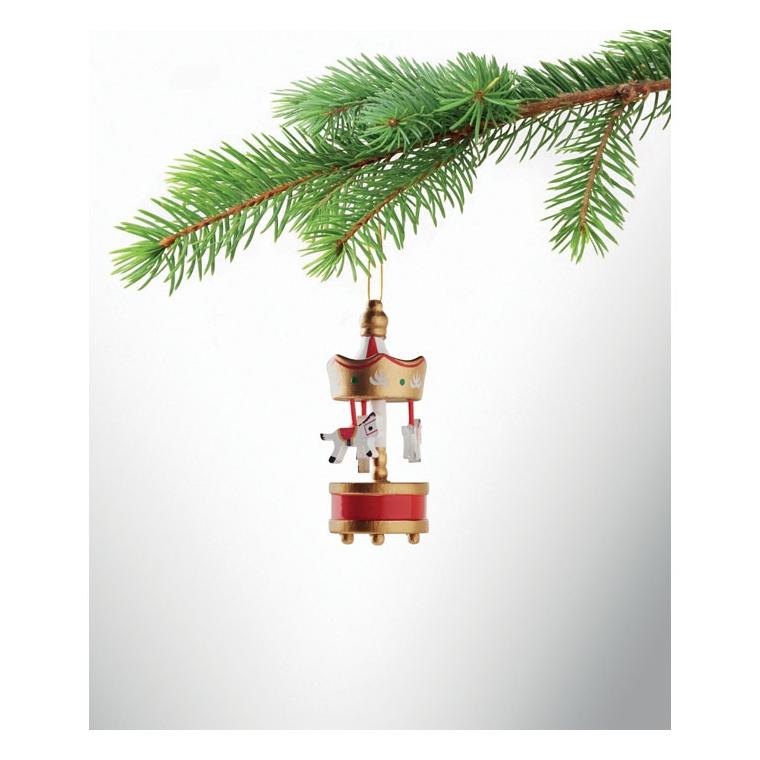 Ornament carusel din lemn Whirl Auriu