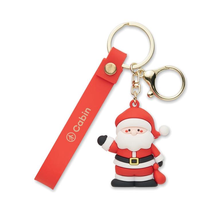 Breloc cu Moș Crăciun Santacharm Roșu