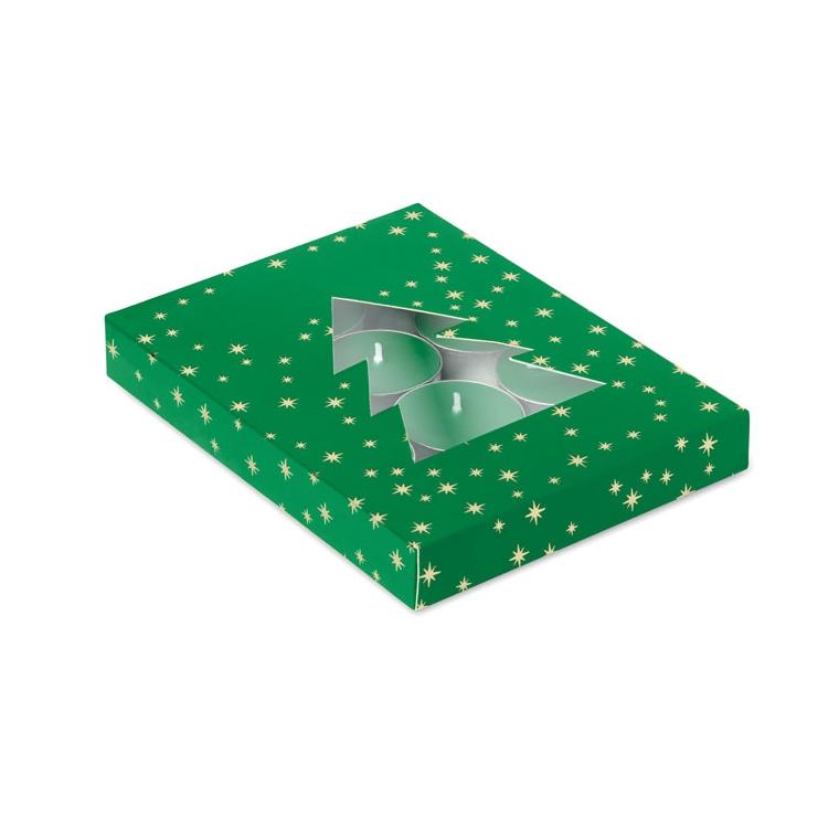 Set de lumânări cu parfum de scorțișoară Radiant Verde