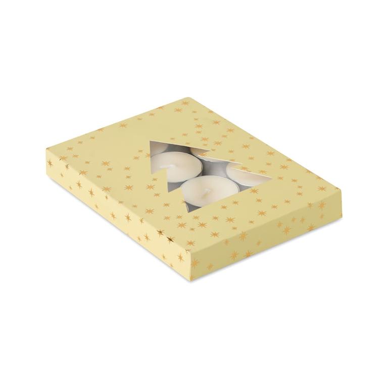 Set de lumânări cu parfum de scorțișoară Radiant Bej