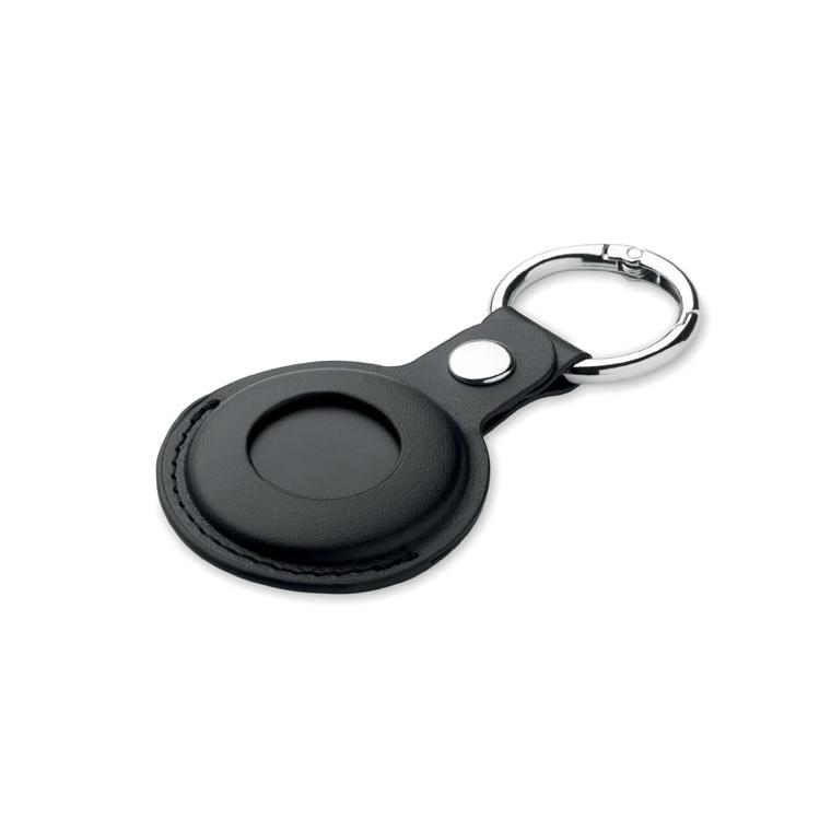 Localizator inteligent compatibil cu Find My, în husă din PU Lifemate In Pu Case Negru