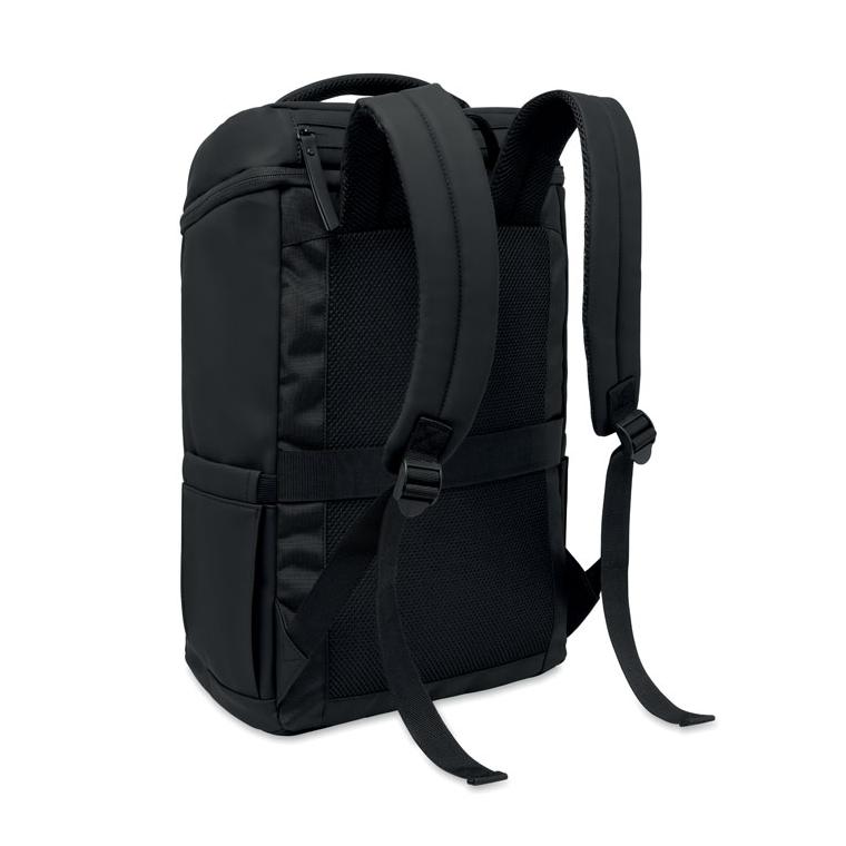 Rucsac din PU pentru laptop de 15 inch Boulder Negru