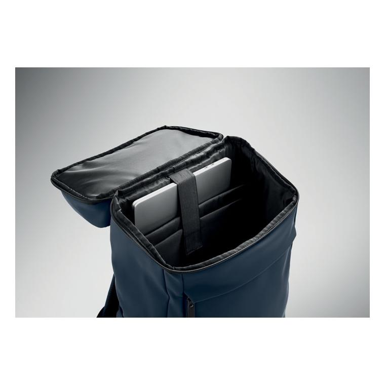 Rucsac din PU pentru laptop de 15 inch Boulder Navy 
