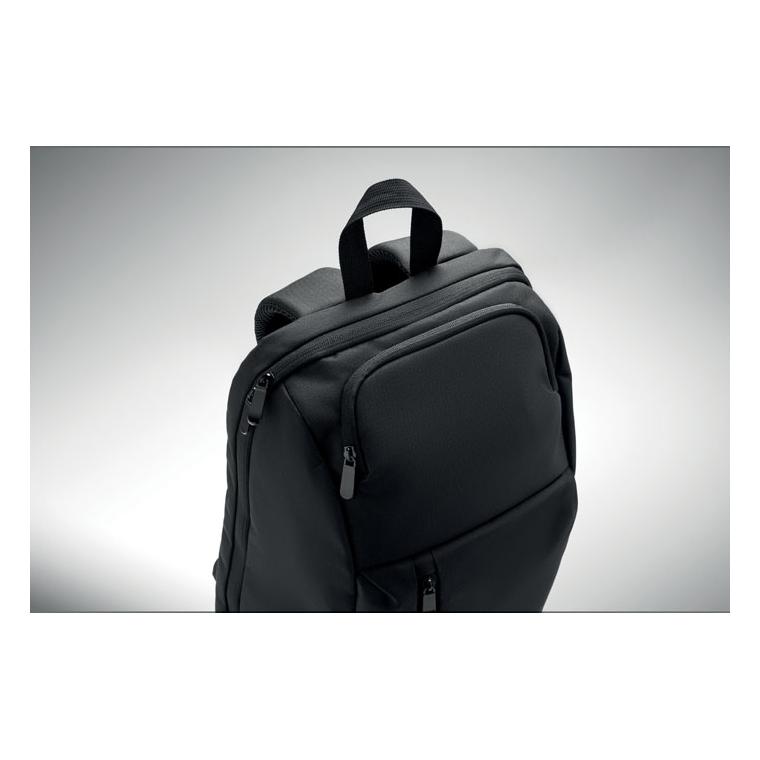 Rucsac din RPET pentru laptop de 15 inch, 15 l Doha Negru