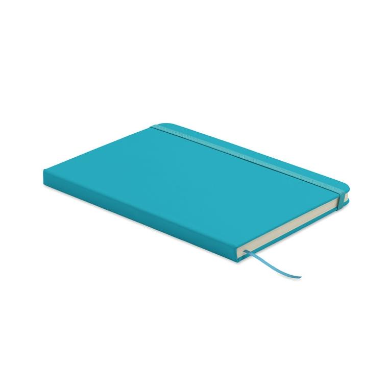 Caiet A5 cu copertă din PU reciclat Arcoloop Turquoise
