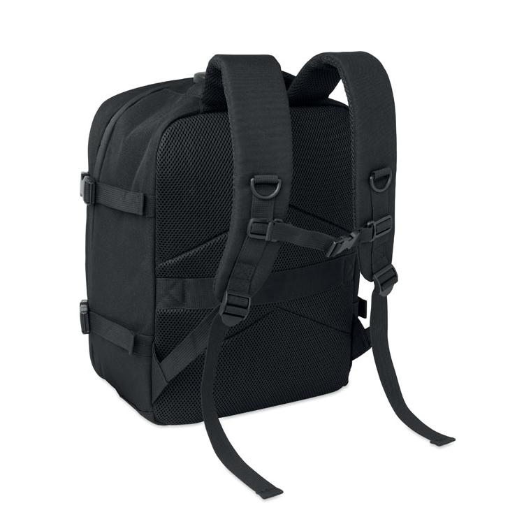 Rucsac din RPET pentru laptop de 15 inch, 20 l Lock&Go Negru