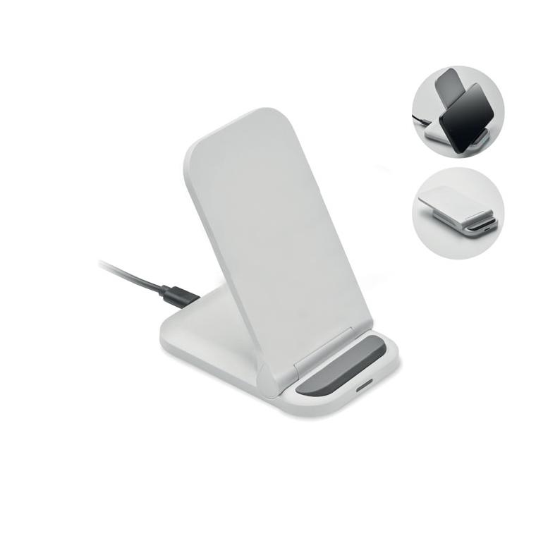 Încărcător wireless pliabil de 15 W Powerfold Alb
