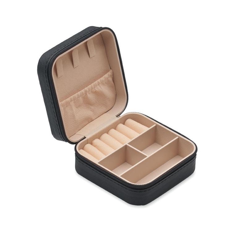 Cutie de bijuterii pentru călătorie din PU Julbox Negru