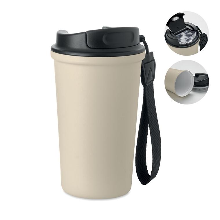 Pahar din oțel reciclat, 400 ml Nakano Bej