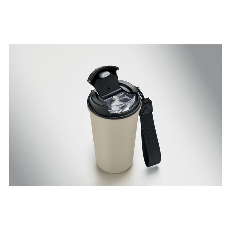 Pahar din oțel reciclat, 400 ml Nakano Bej