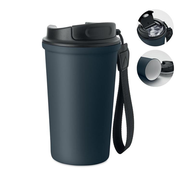 Pahar din oțel reciclat, 400 ml Nakano Navy 