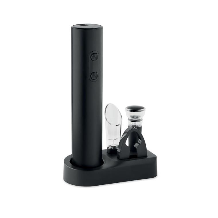 Set cu deschizător electric pentru vin Vino Set Negru