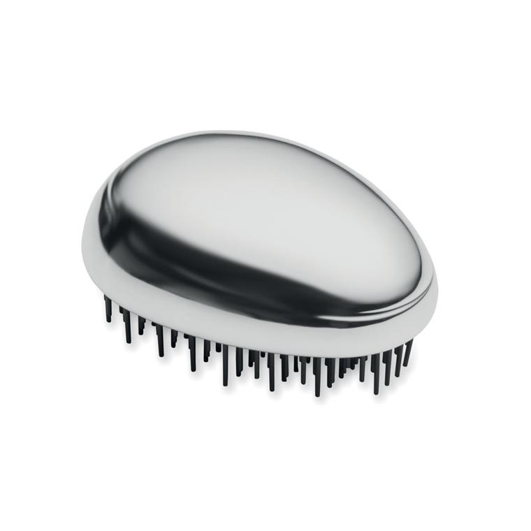 Perie de păr pentru descurcare Brush Argintiu lucios
