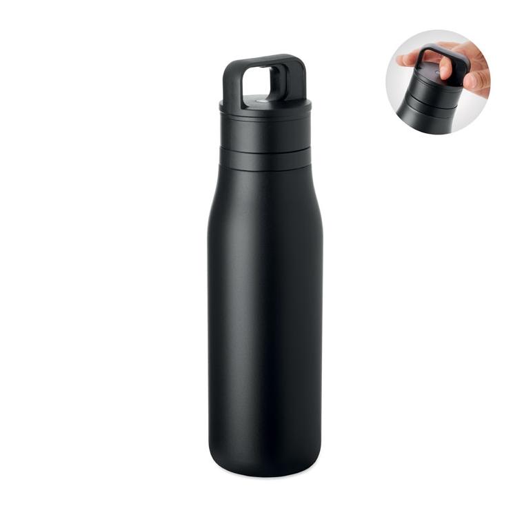Sticlă cu pereți dubli, 500 ml Empire Negru