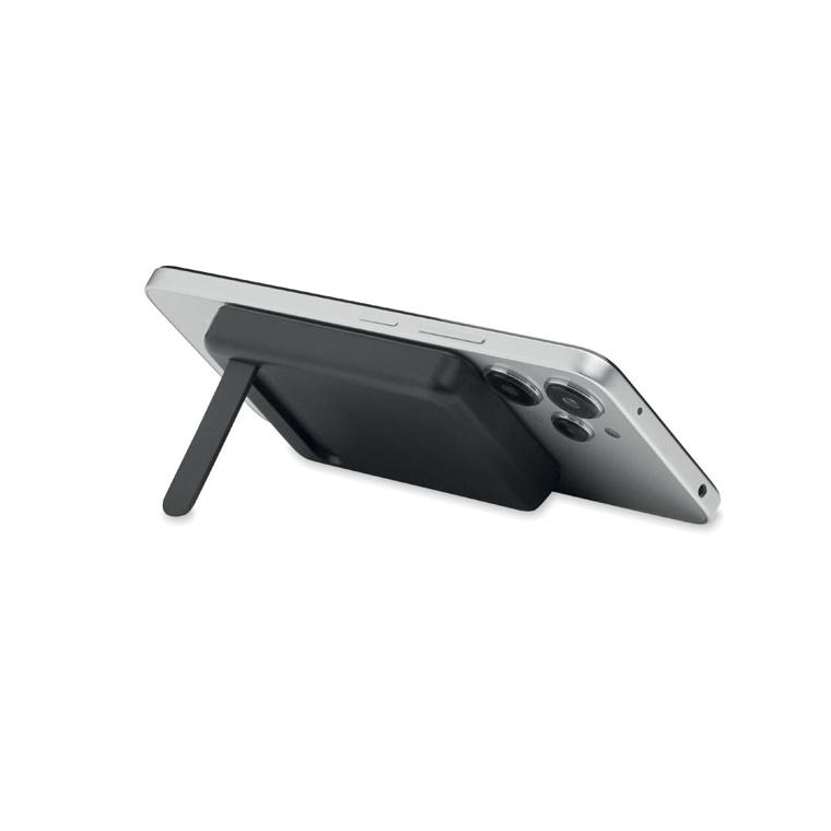 Set cu baterie externă magnetică de 5000 mAh Atlas Negru