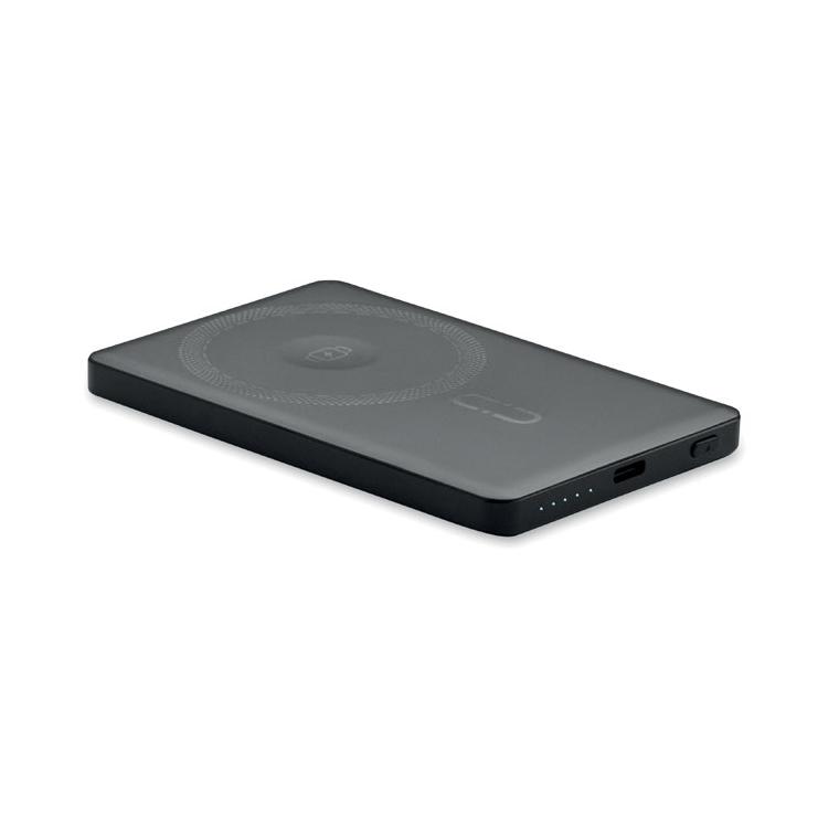 Baterie externă magnetică de 5000 mAh cu încărcare wireless de 15 W Core Negru