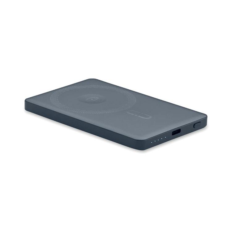 Baterie externă magnetică de 5000 mAh cu încărcare wireless de 15 W Core Navy 