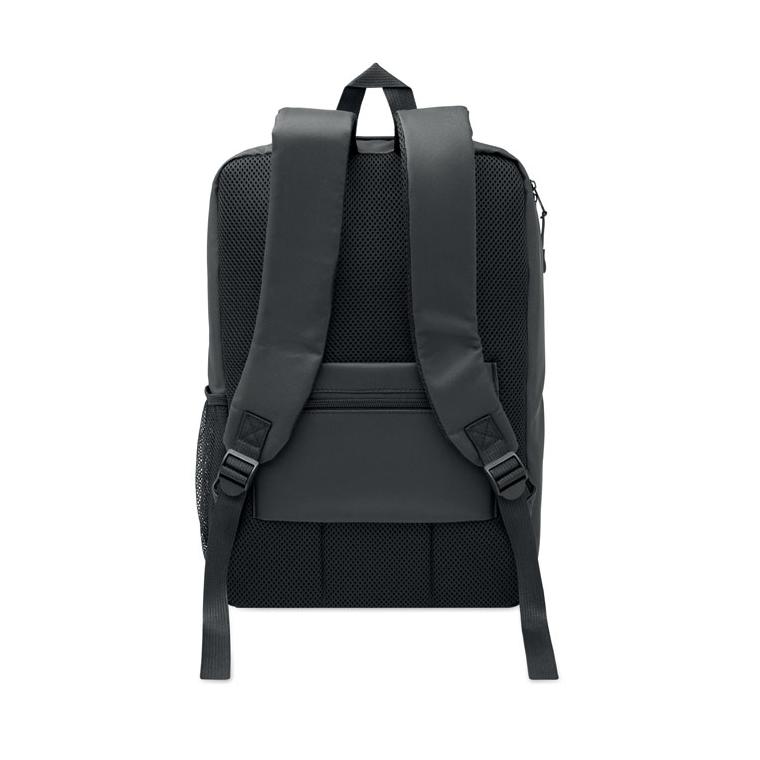 Rucsac cu carcasă rigidă din RPET pentru laptop de 15 inch Novix Negru
