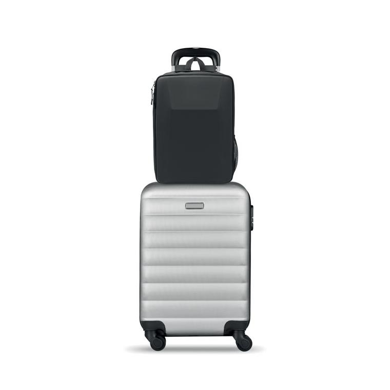 Rucsac cu carcasă rigidă din RPET pentru laptop de 15 inch Novix Negru