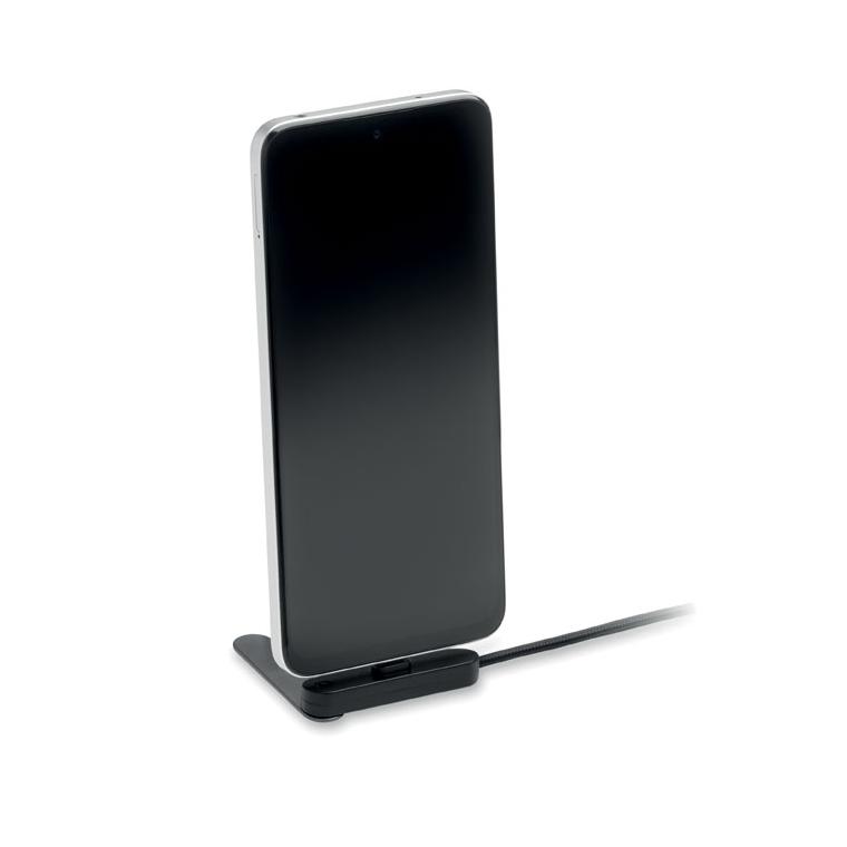 Suport pentru telefon cu cablu USB-C de 60 W Nifty Negru