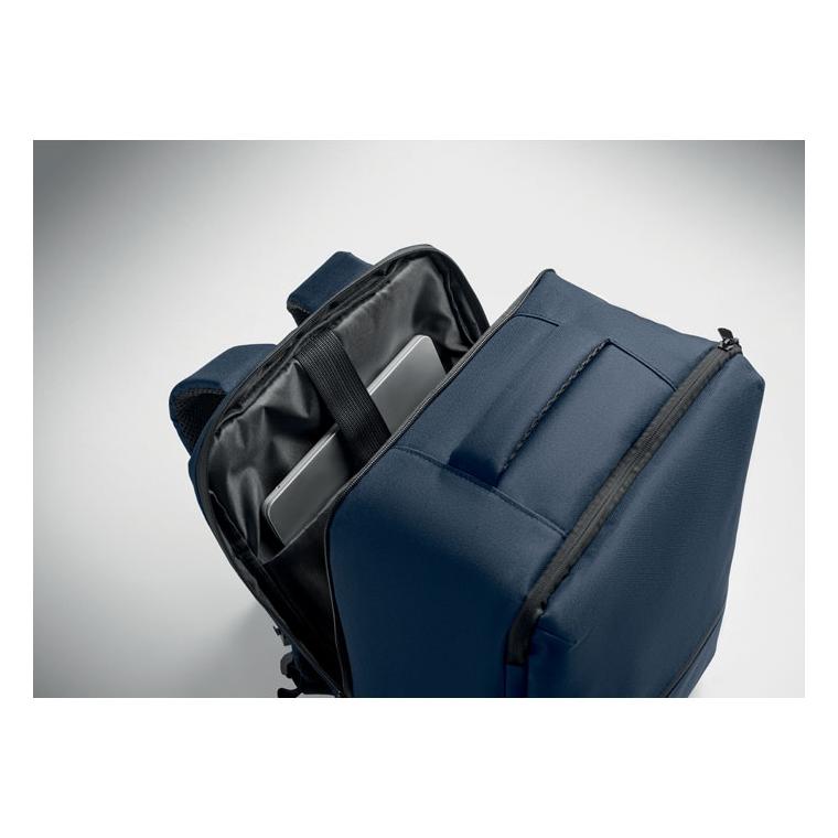 Rucsac din RPET cu compartiment pentru compresie sub vid, 18 l Cityflow Navy 