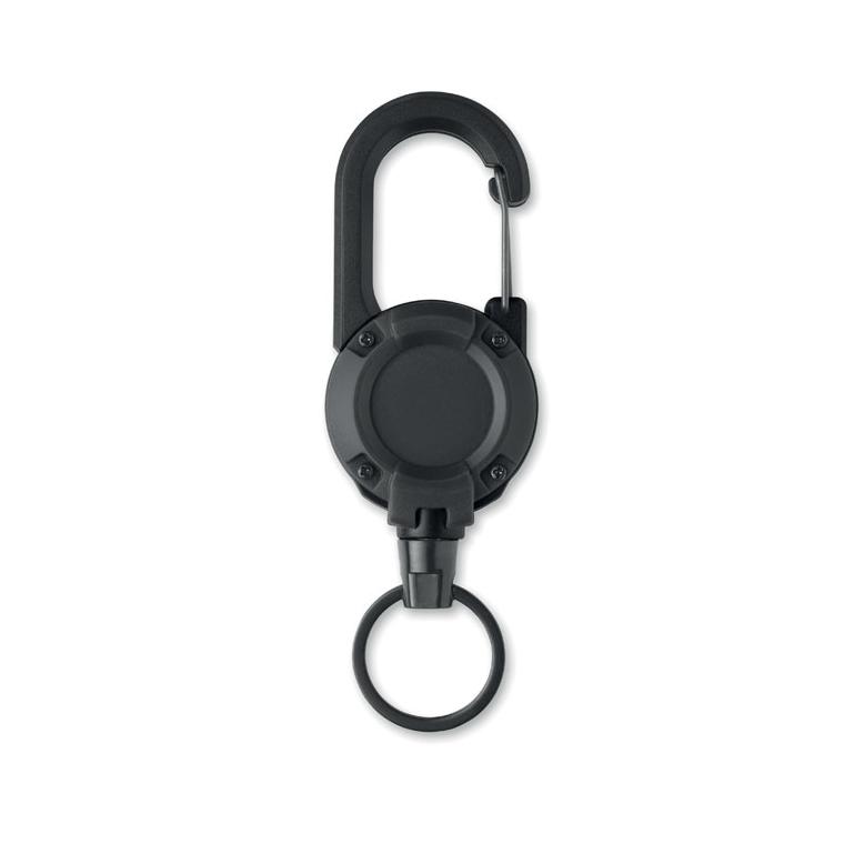 Suport retractabil pentru ecuson Stiba Negru