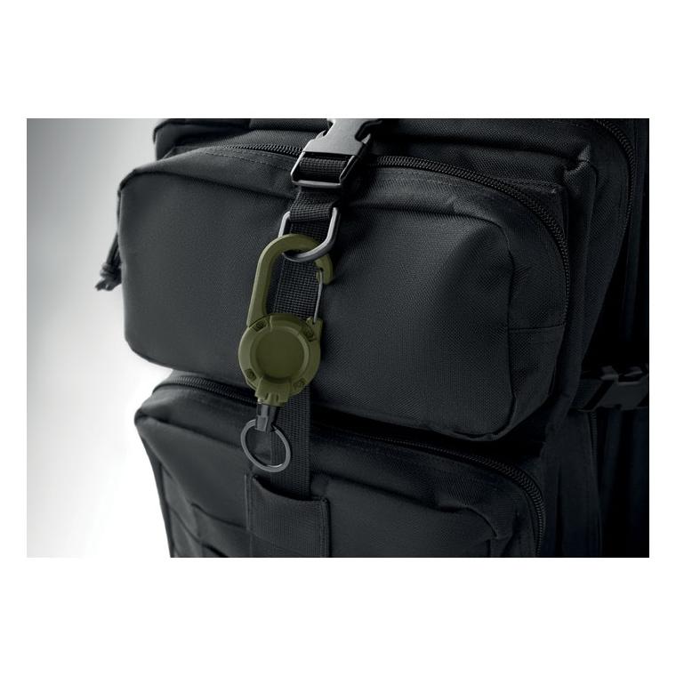 Suport retractabil pentru ecuson Stiba Verde militar