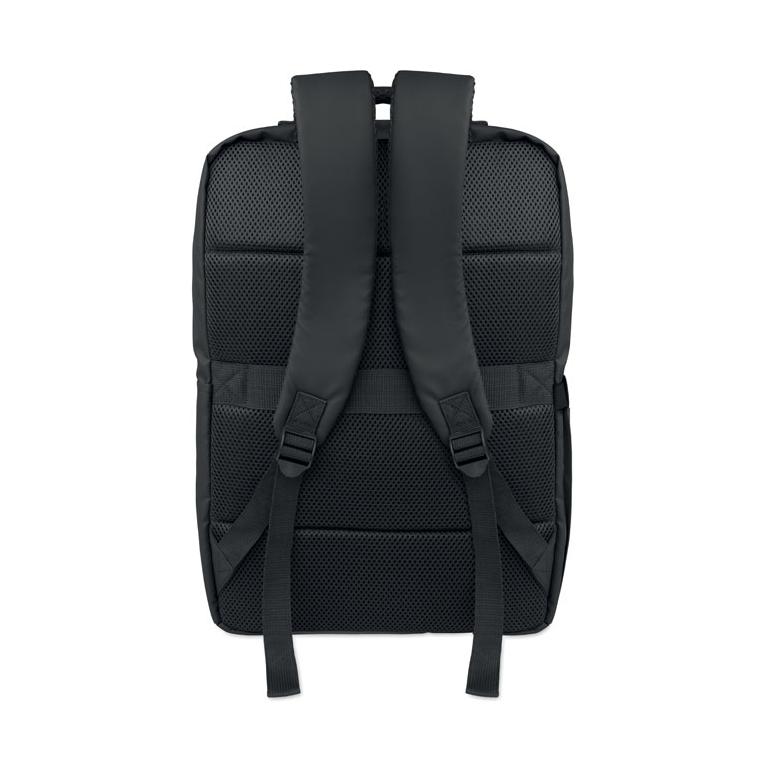 Rucsac din PU și RPET pentru laptop de 15 inch Metro Negru