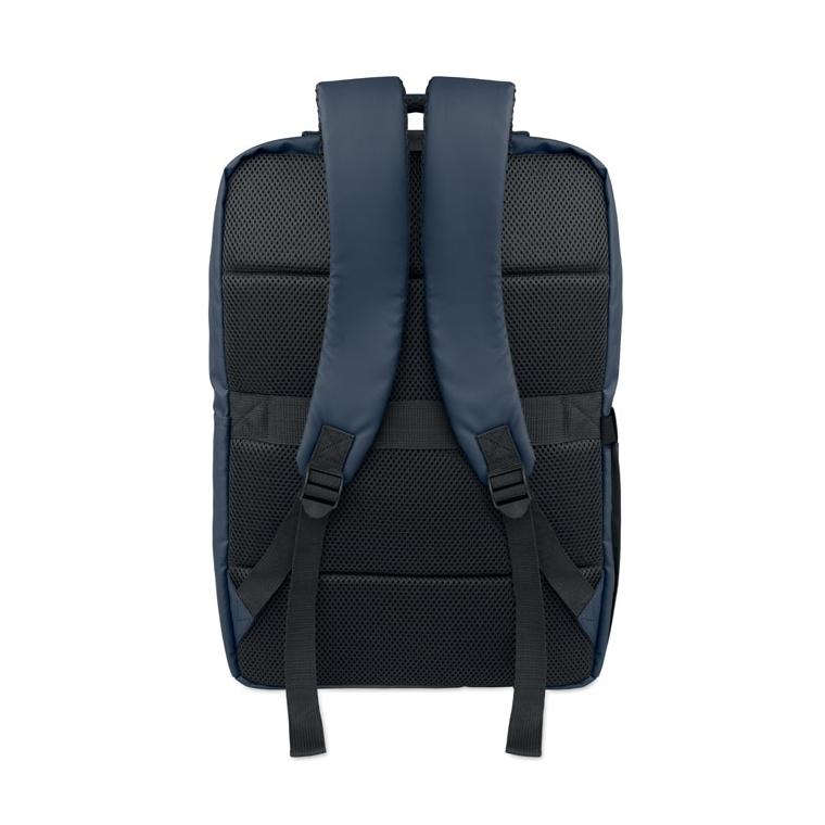 Rucsac din PU și RPET pentru laptop de 15 inch Metro Albastru