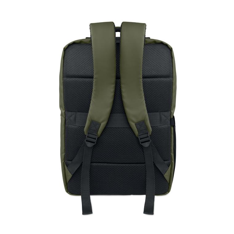 Rucsac din PU și RPET pentru laptop de 15 inch Metro Verde militar