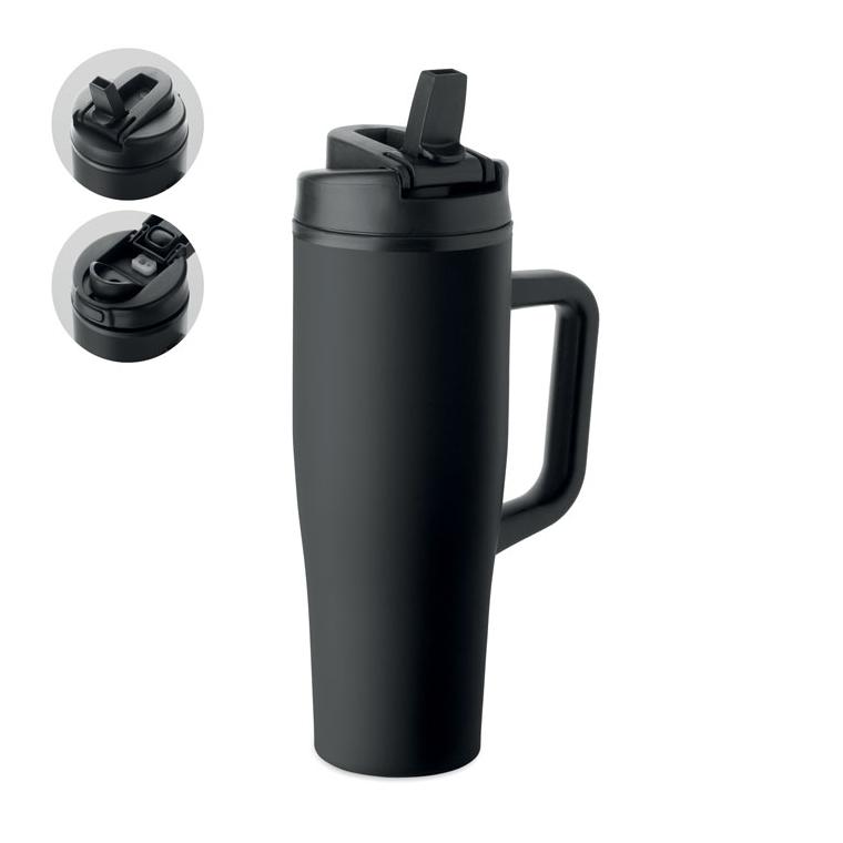 Termos cu pereți dubli, 900 ml Atlanta Negru