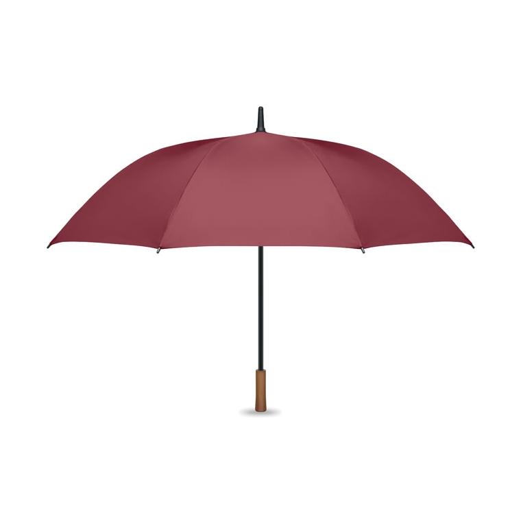 Umbrelă automată de 27 inch, cu mâner din lemn Rayna Vișiniu