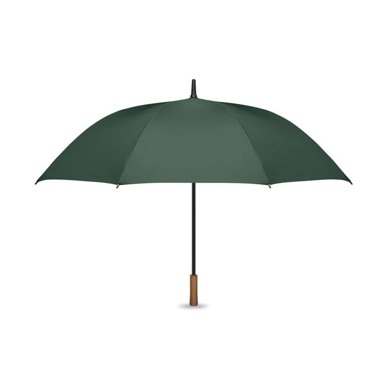 Umbrelă automată de 27 inch, cu mâner din lemn Rayna Verde