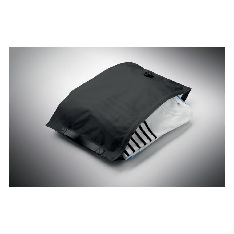 Sac de călătorie pentru compresie sub vid, 10 l Flow Negru