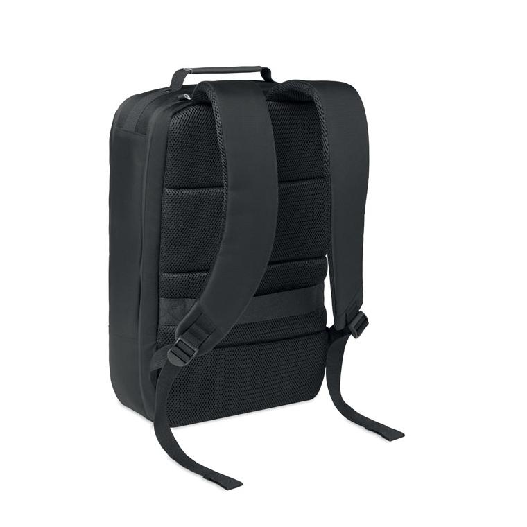 Rucsac din material jacquard pentru laptop de 15 inch Boston Negru