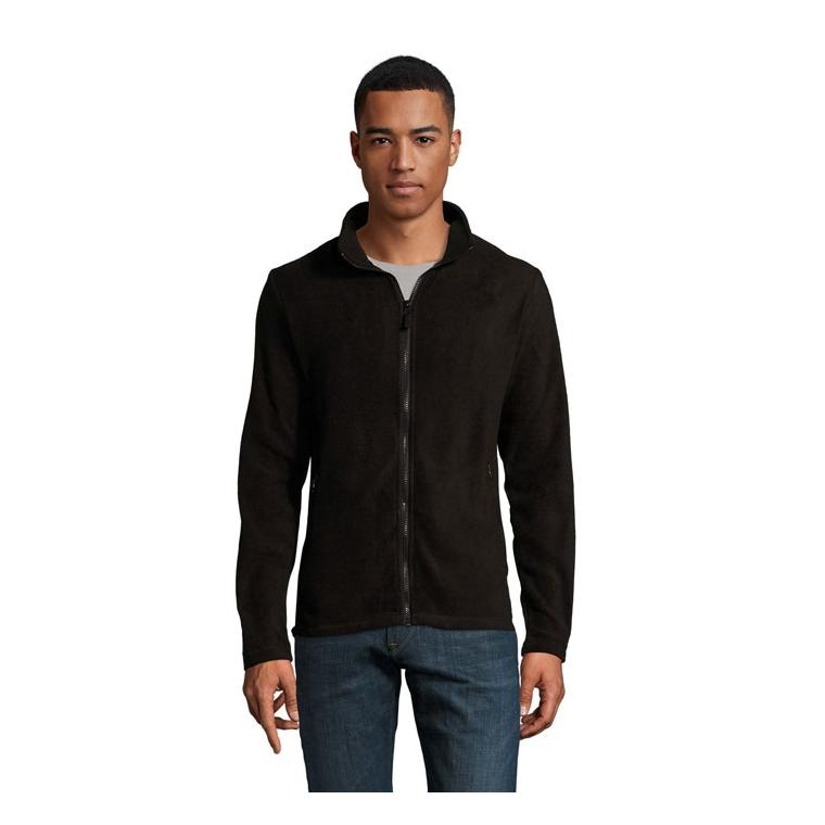 Jachetă din fleece pentru bărbați Norman, 220 g/m² Negru 3XL