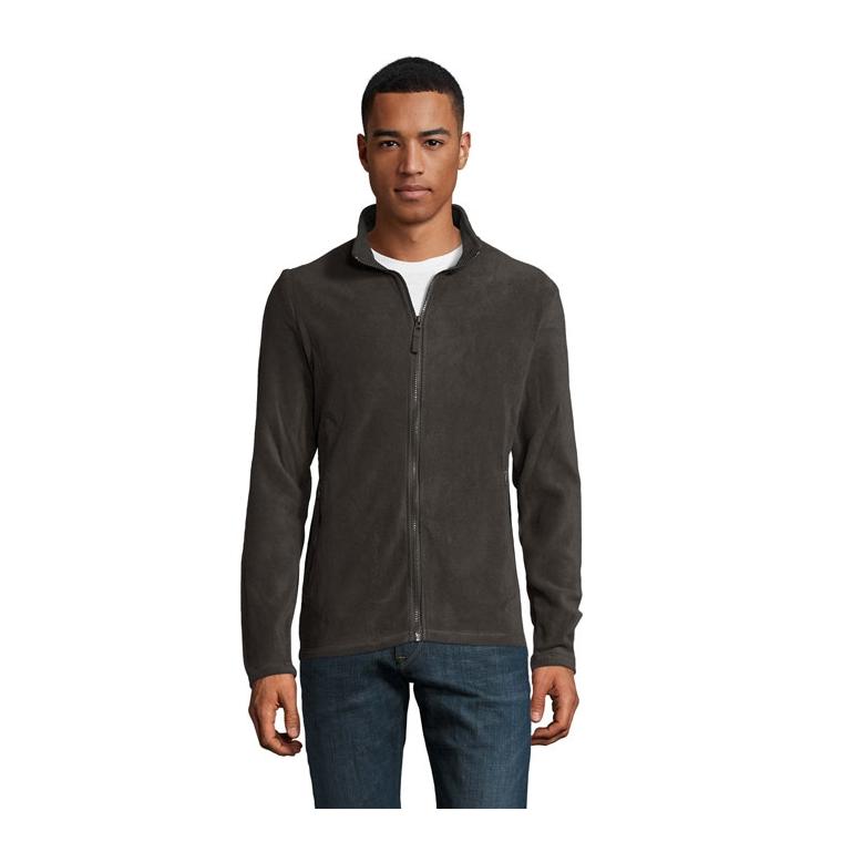 Jachetă din fleece pentru bărbați Norman, 220 g/m² Charcoal Grey 3XL