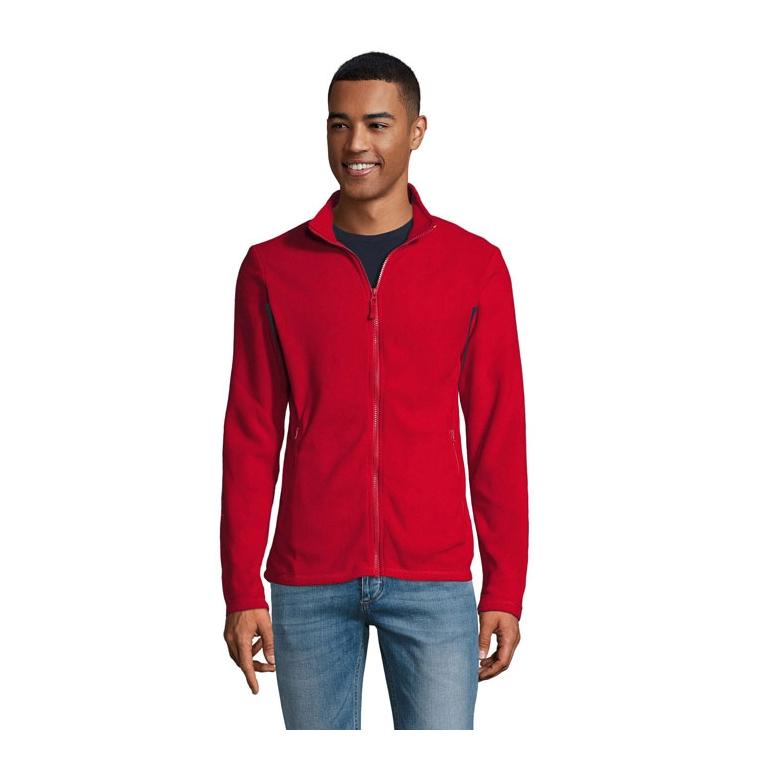Jachetă din fleece pentru bărbați Norman, 220 g/m² Red 3XL